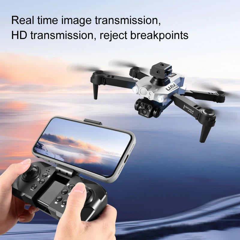 LU200 Drone – 8K Triple Camera, 5G GPS, 10KM Range, Obstacle Avoidance, Foldable Quadcopter