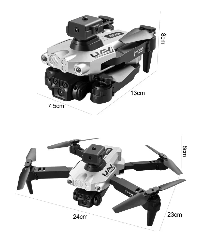 LU200 Drone – 8K Triple Camera, 5G GPS, 10KM Range, Obstacle Avoidance, Foldable Quadcopter