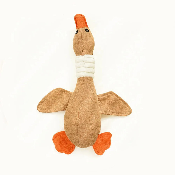 Geese Sound Bite-Resistant Dog & Cat Toy – Plush Teeth Grinding & Cleaning Interactive Pet Toy