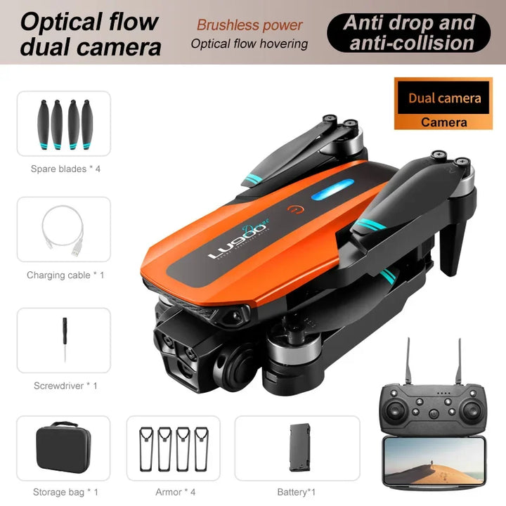 LU200 Drone – 8K Triple Camera, 5G GPS, 10KM Range, Obstacle Avoidance, Foldable Quadcopter